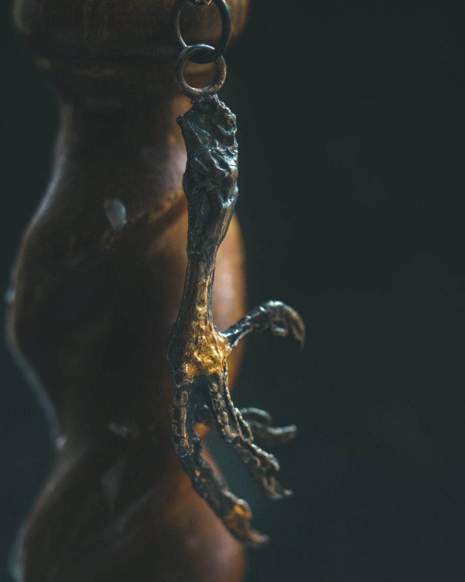 Yaga's Cabinet: Mourning Dove Divination Pendant | Sterling Silver | Ethically Found - Machinations