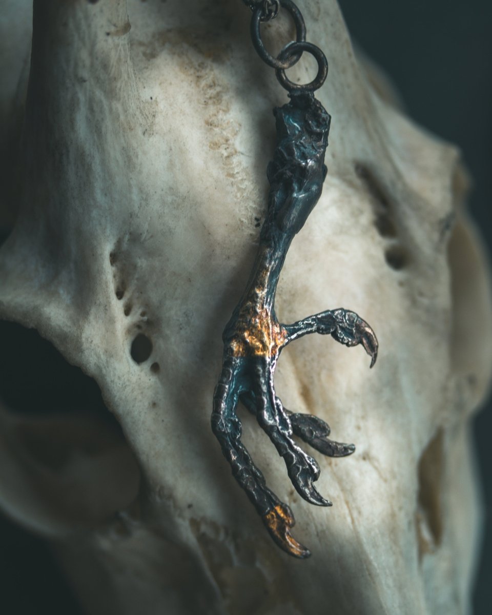 Yaga's Cabinet: Mourning Dove Divination Pendant | Sterling Silver | Ethically Found - Machinations