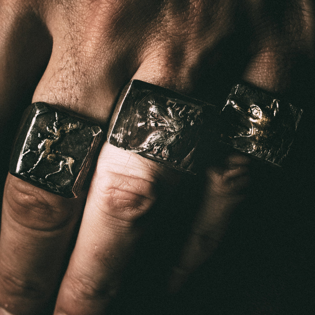 Illuminated Stag Signet Ring - Machinations