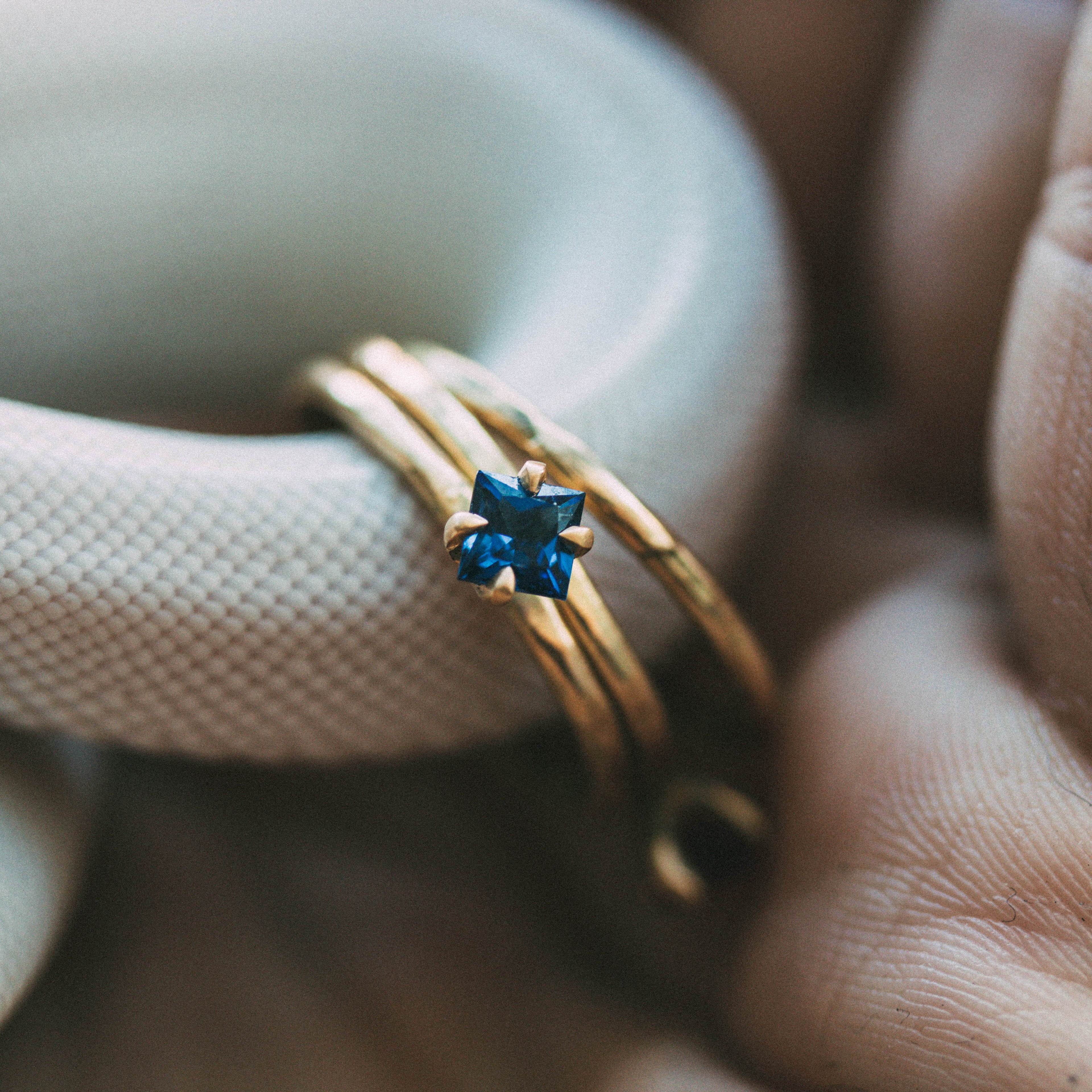 The Lilith Engagement Ring | 18K Gold & Sapphire | Symbol of Equality, Wisdom & Sacred Commitment